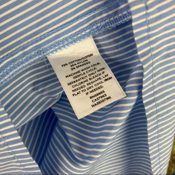 NORDSTROM * blouse off shoulder stripe resort - Picture 12 of 12